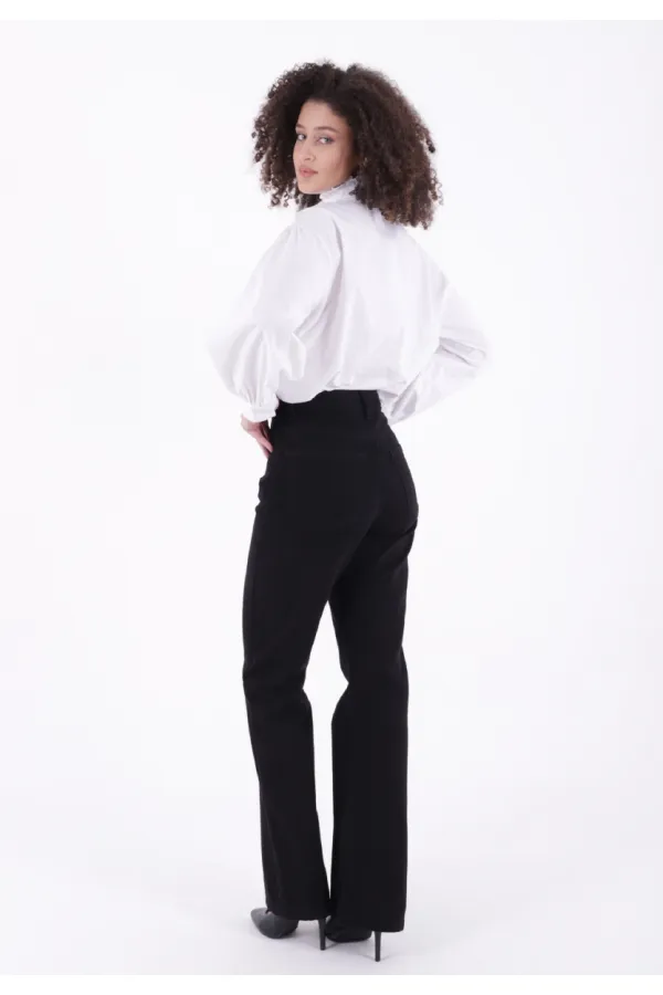 Relax Palazzo Jeans Trousers 7008-07-(27-32)