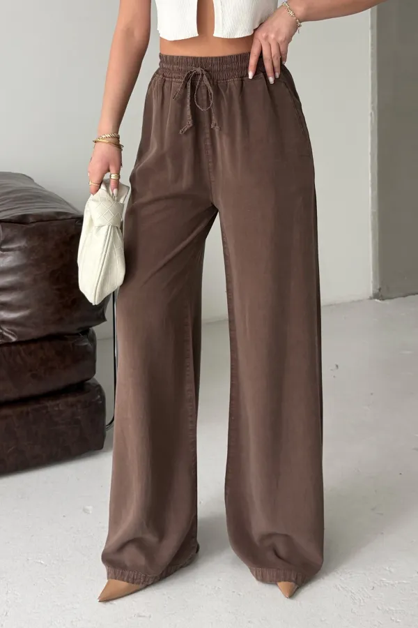 Lastikli Palazzo Pantolon  HS708-81-(S-XL)
