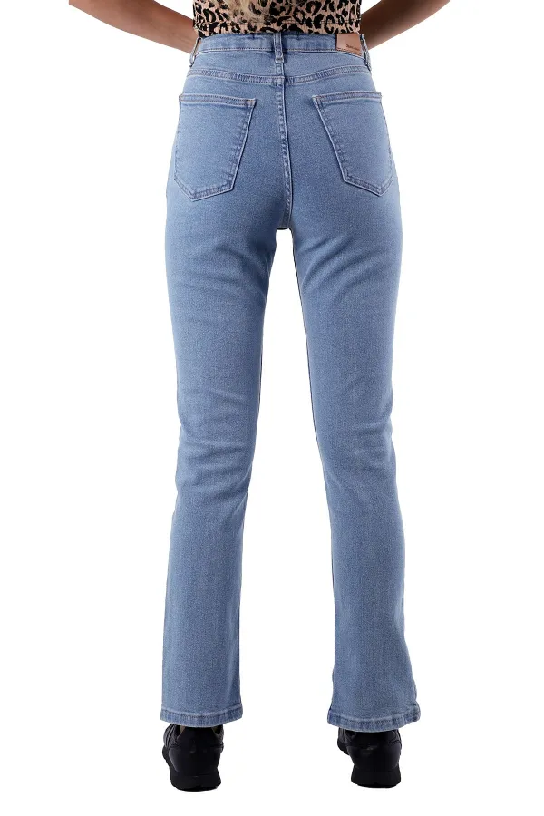 Önü Yırtmaçlı Mom Fit Jean 1747-15-(28-33) Önü Yırtmaçlı Mom Fit Jean 1747-15-(28-33)