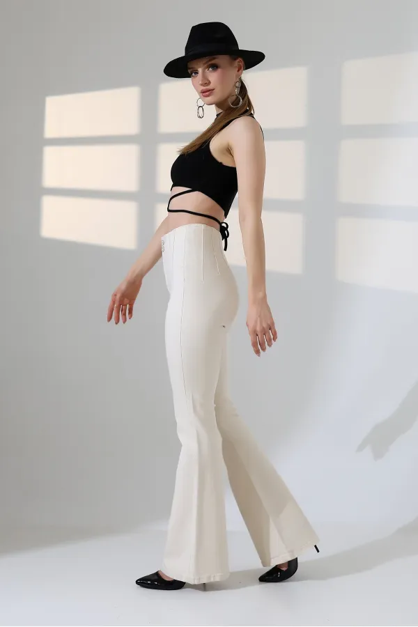 Pensli İspanyol Kot Pantolon  7021-80-(27-30-5)