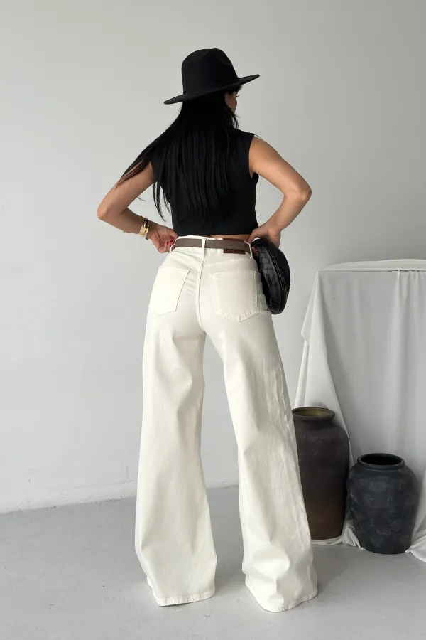 Geniş Paça Kot Pantolon  7082-80-(27-32)