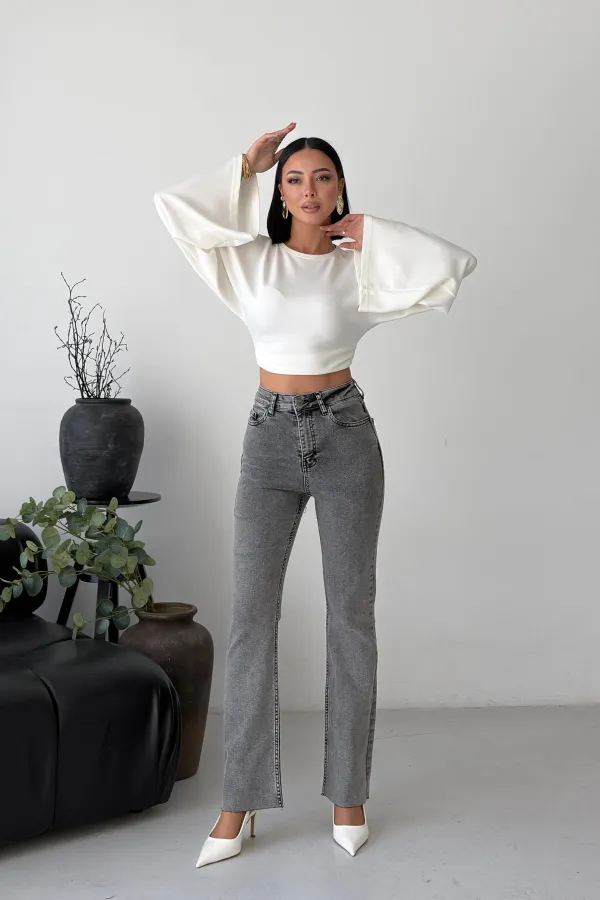 İspanyol Mom Fit Kot Pantolon  1706-40-(27-32)
