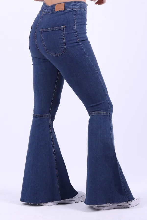 Ekstra İspanyol Cepsiz Pantolon  944-26-(27-32)