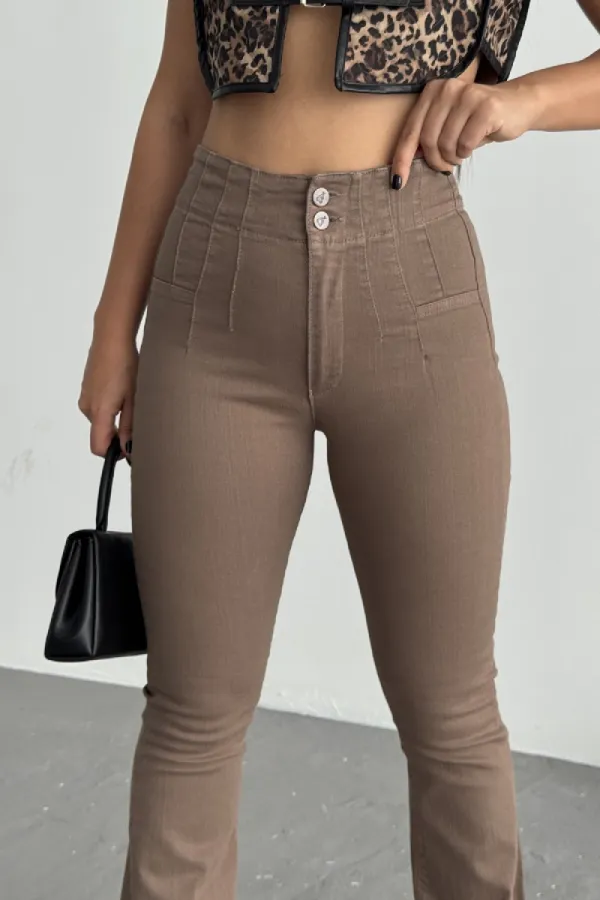 Pensli İspanyol Kot Pantolon 7021-72-(27-32)