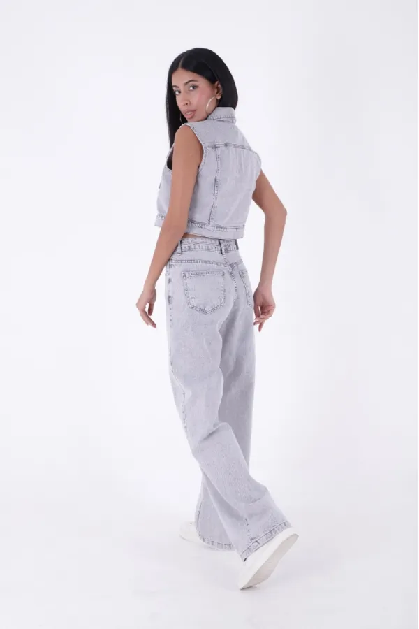 Bol Paça Relax Kot Pantolon  718-32-(28-33)