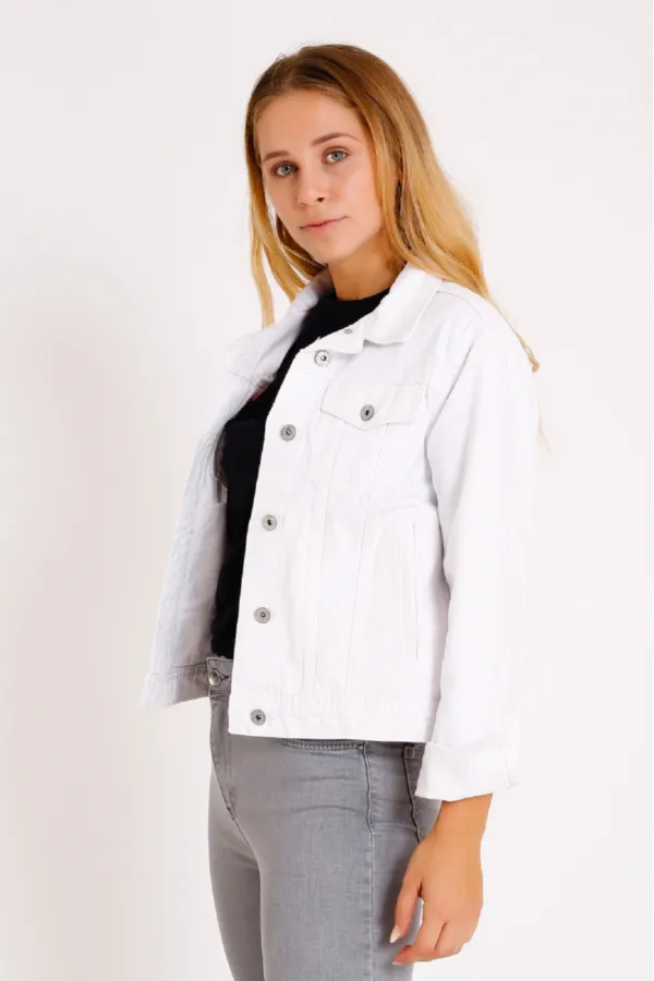 Klasik Kısa Kot Ceket 640-50-(S-XL) Klasik Kısa Kot Ceket 640-50-(S-XL)