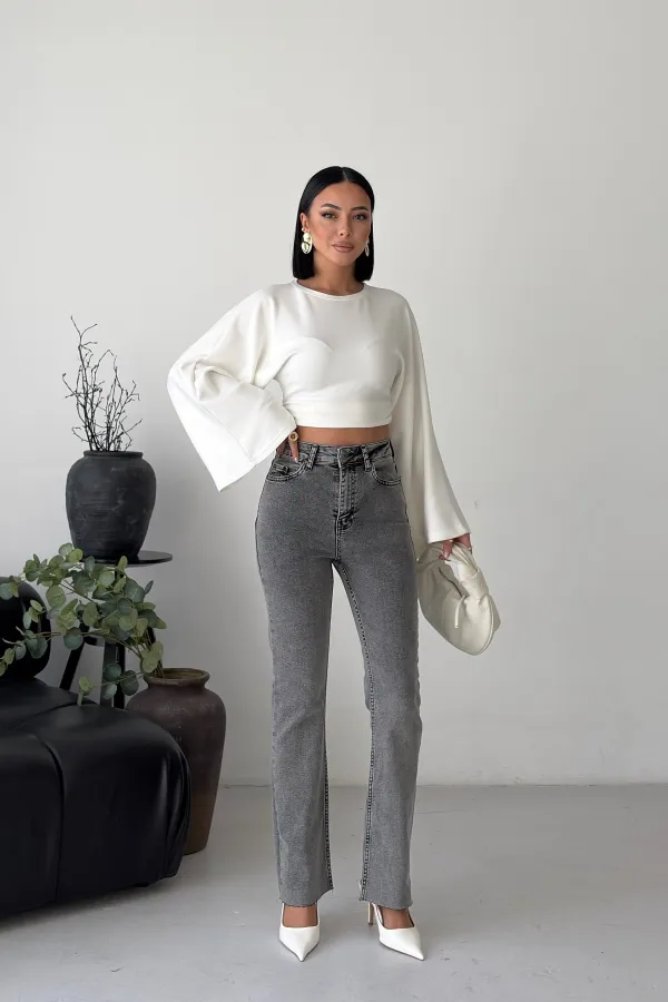 İspanyol Mom Fit Kot Pantolon  1706-40-(27-32)
