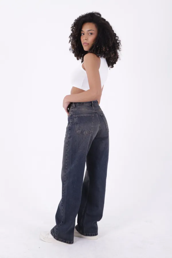 Wide Leg Relax Jeans 718-19-(26-31)