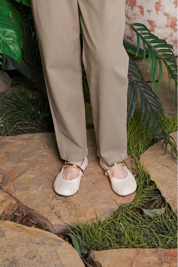 Carrot Fit Linen Pants HS703-74-(S-XL) Green