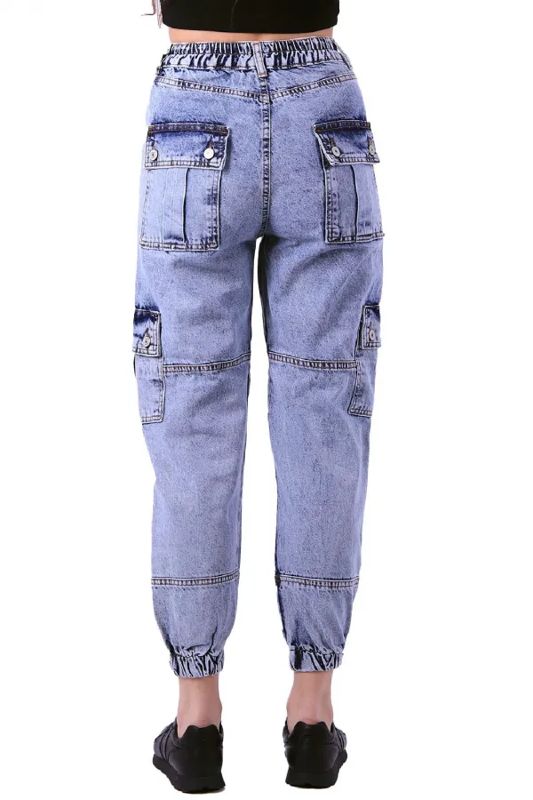 Parçalı Jogger Pantolon 924-08-(S-XL-6-2) Parçalı Jogger Pantolon 924-08-(S-XL-6-2)