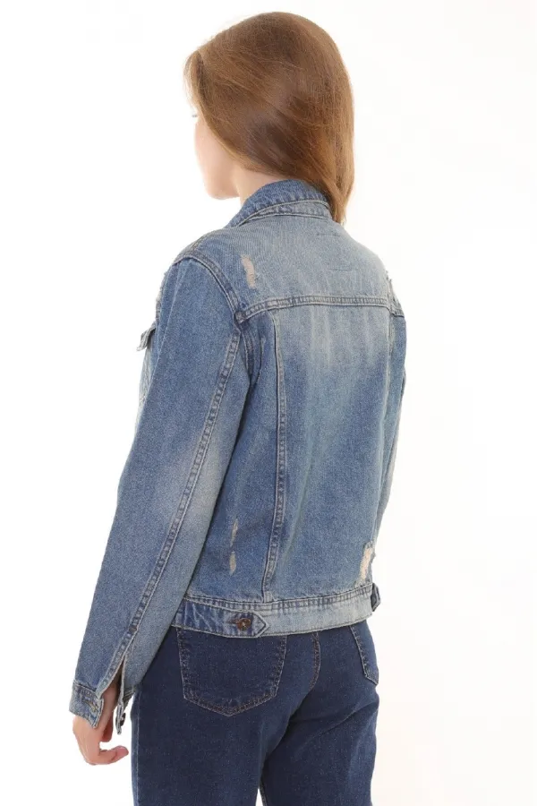 Kısa Kot Ceket 641-02-(S-XL-6) Kısa Kot Ceket 641-02-(S-XL-6)