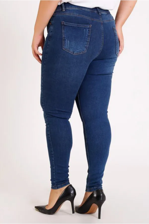 Yıpratmalı Kot Pantolon 519-01-(38-44-7) Yıpratmalı Kot Pantolon 519-01-(38-44-7)