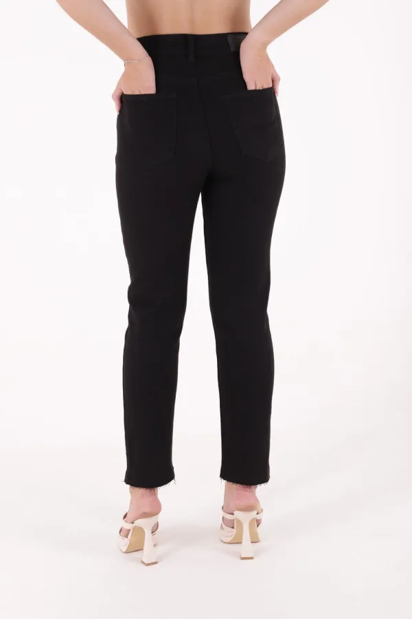 Dikişsiz Paça Mom Fit Kot Pantolon  764-07-(26-33-4-2)