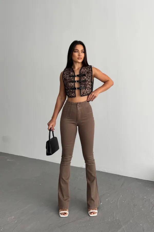 Pensli İspanyol Kot Pantolon 7021-72-(27-32)