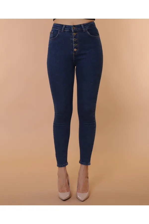 Önü 5 Düğmeli Skinny Kot Pantolon  755-26-(28-33)