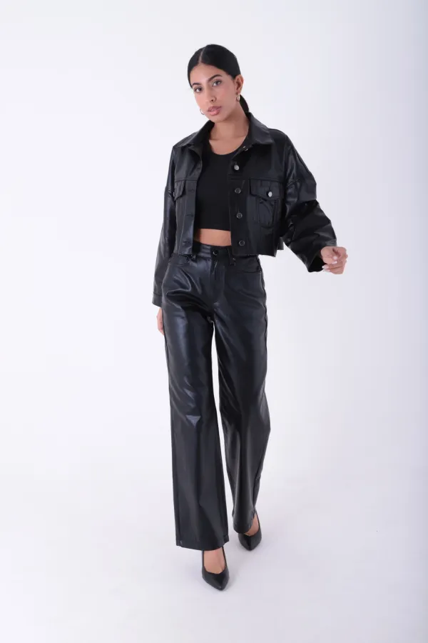 Short Oversize Denim Jacket 651-46-(S-XL) Short Oversize Denim Jacket 651-46-(S-XL)
