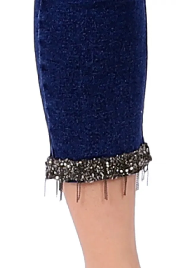 Paçaları Kemerli Pantolon  746-01-(30-36)