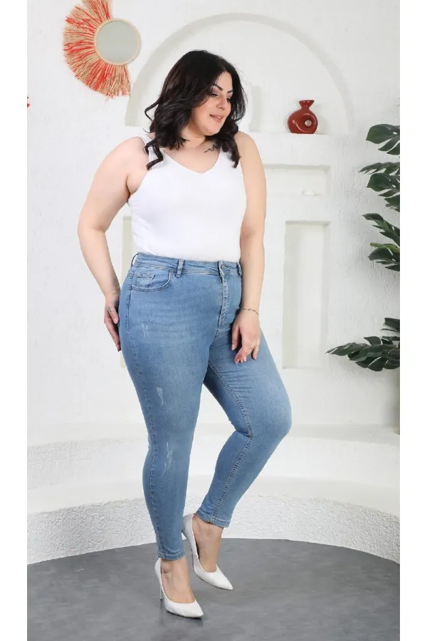 Yıpratmalı Kot Pantolon  519-15-(38-44)