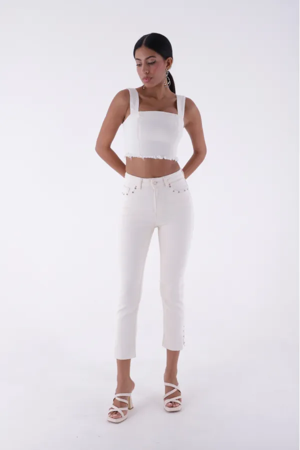 Flare Leg Mom Jeans 1774-80-(28-33) Flare Leg Mom Jeans 1774-80-(28-33)
