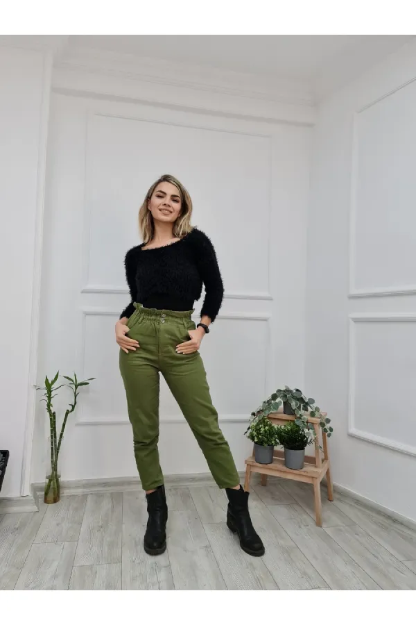 Beli Lastikli Kot Pantolon  759-74-(27-32)