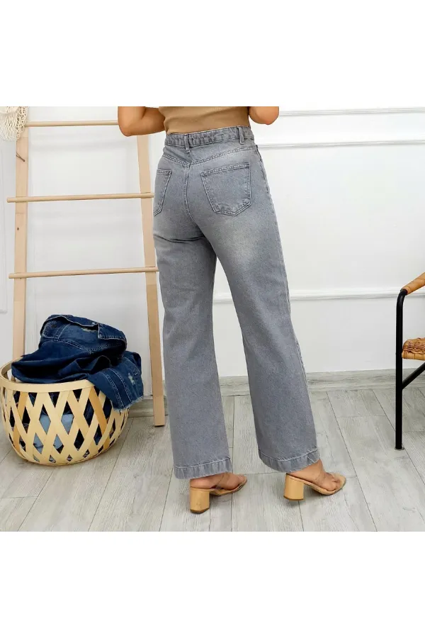 Bol Paça Relax Kot Pantolon  718-22-(27-32)