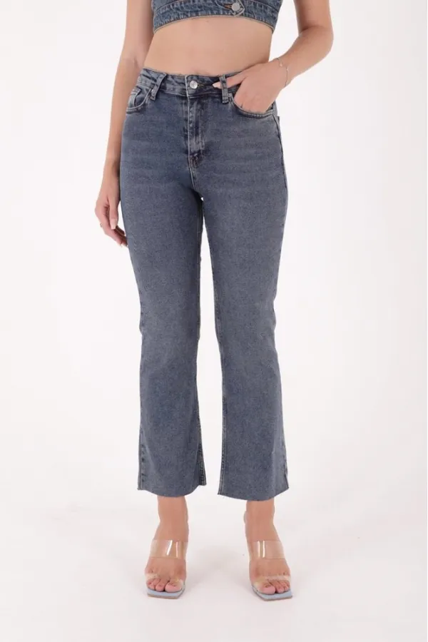 İspanyol Mom Fit Kot Pantolon  1706-62-(27-32)
