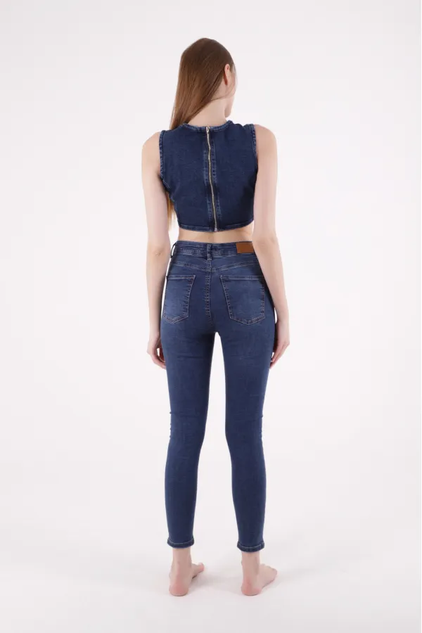 Az Yırtıklı Skinny Kot Pantolon 826-01-(28-33) Az Yırtıklı Skinny Kot Pantolon 826-01-(28-33)