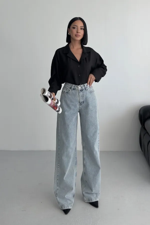 Bol Paça Relax Kot Pantolon 718-14-(26-31)