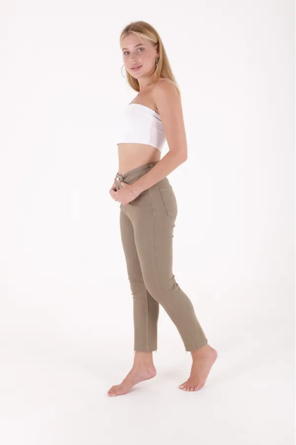 Dikişsiz Paça Mom Fit Kot Pantolon  764-74-(26-28)