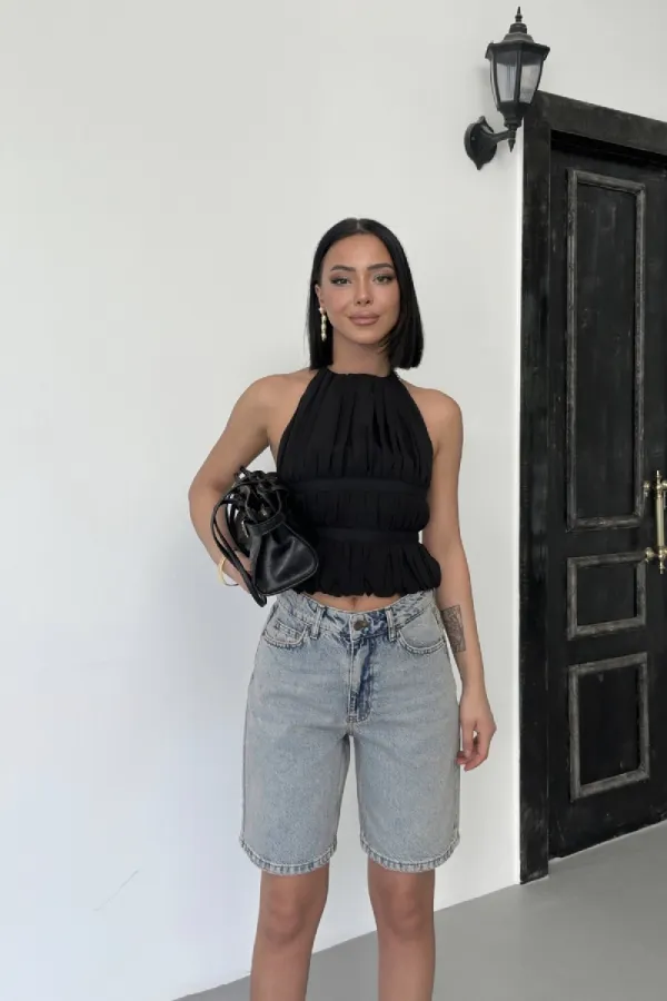 Medium Size Denim Shorts 2001-18-(36-42-6-2)