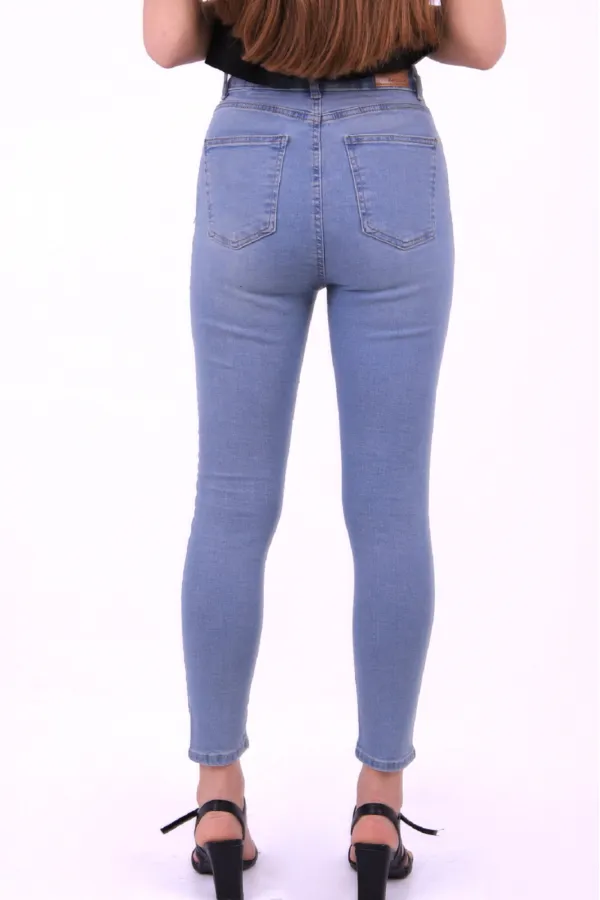 Önü 5 Düğmeli Skinny Kot Pantolon  755-15-(26-31)