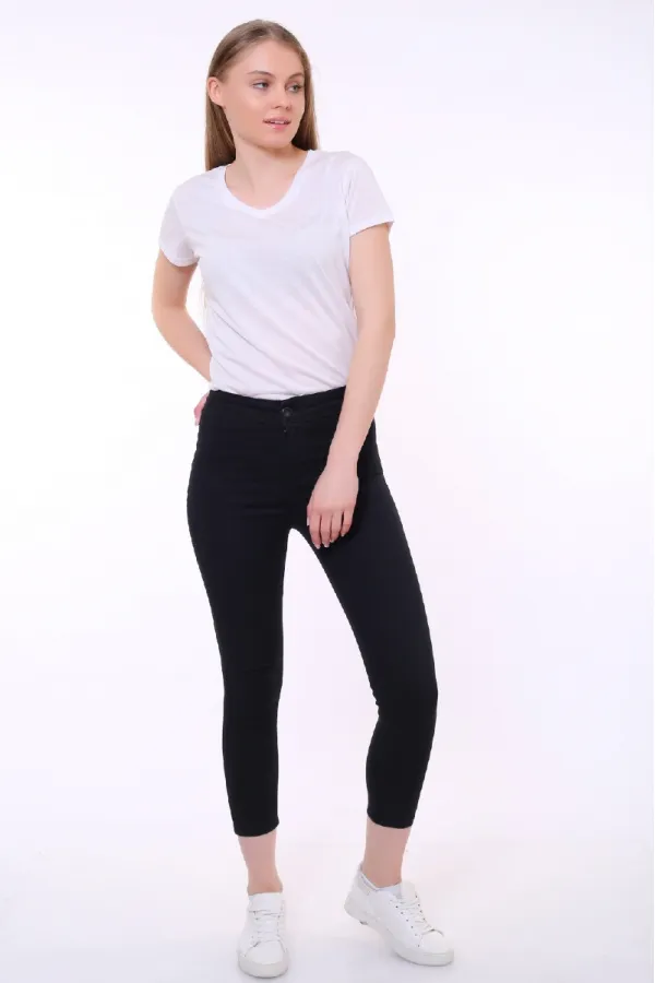 Yüksek Bellı Mom Pantolon  801-07-(28-33)