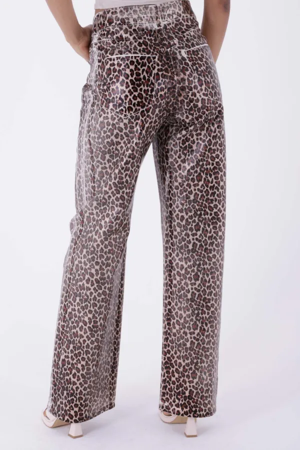 Leopar Palazzo Kot Pantolon  7028-80-(26-31)
