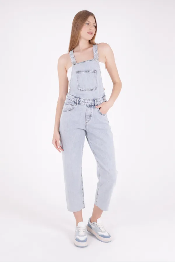 Mom Denim Overalls 325-08-(S-XL-6) Snow Light Blue Mom Denim Overalls 325-08-(S-XL-6) Snow Light Blue