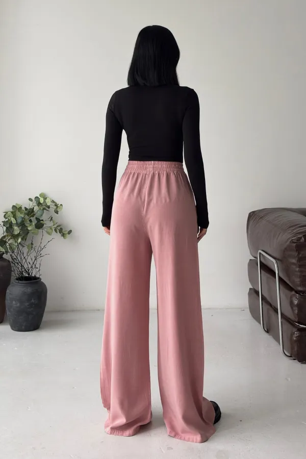 Lastikli Palazzo Pantolon  HS708-95-(S-XL)