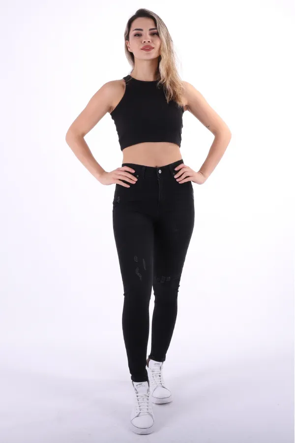 Az Yırtıklı Skinny Kot Pantolon 826-03-(26-31) Az Yırtıklı Skinny Kot Pantolon 826-03-(26-31)