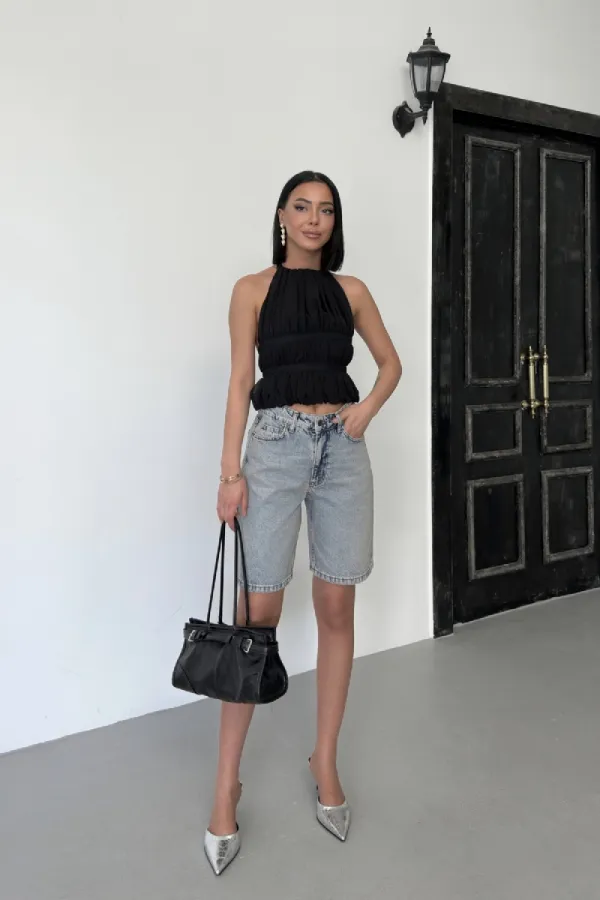 Medium Size Denim Shorts 2001-18-(36-42-6-2)