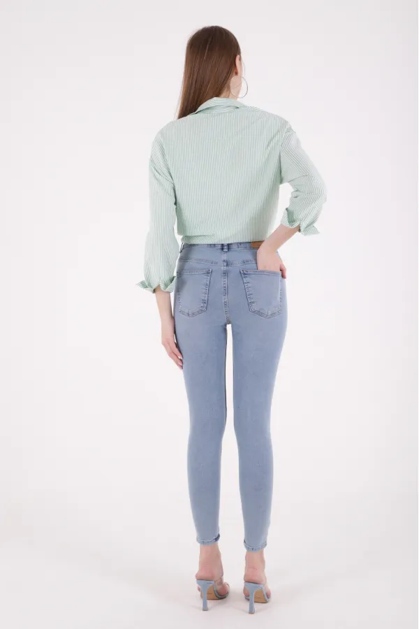 Kısa Boy Skinny Kot Pantolon 811-15-(28-33)