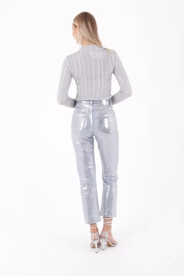 Dikişsiz Paça Mom Fit Kot Pantolon  764-48-(26-31)