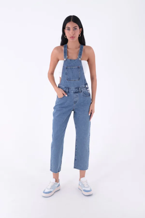 Mom Kalıp Kot Salopet 325-06-(S-XL-6) Mom Kalıp Kot Salopet 325-06-(S-XL-6)
