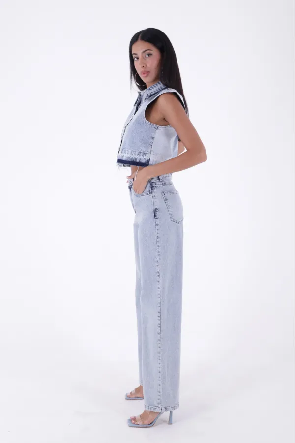 Bol Paça Relax Kot Pantolon  718-08-(S-L-6)