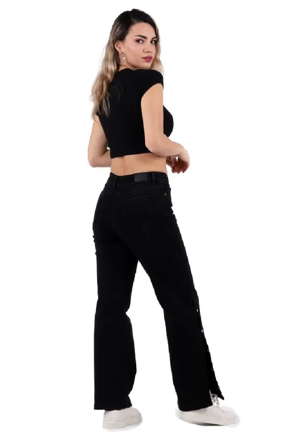 Yanı Çıtçıt Detaylı Pantolon 992-03-(27-32) Yanı Çıtçıt Detaylı Pantolon 992-03-(27-32)