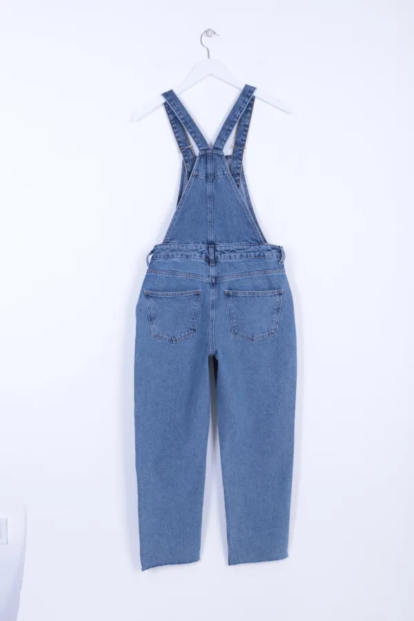 Mom Kalıp Kot Salopet 325-06-(S-XL-6) Mom Kalıp Kot Salopet 325-06-(S-XL-6)
