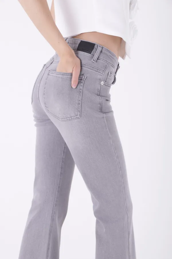 Geniş İspanyol Kot Pantolon  7067-22-(27-32)