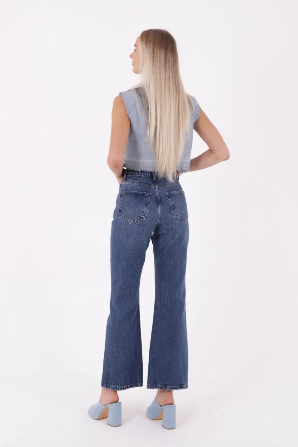 Palazzo Relax Kot Pantolon 7018-01-(26-31) Palazzo Relax Kot Pantolon 7018-01-(26-31)
