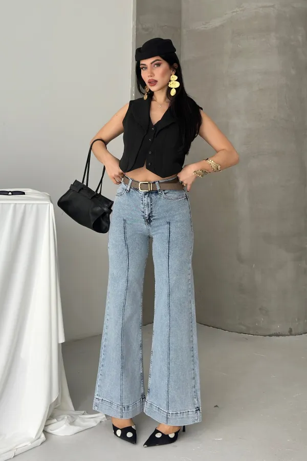 Çımalı Kot Pantolon  7163-08-(27-32)