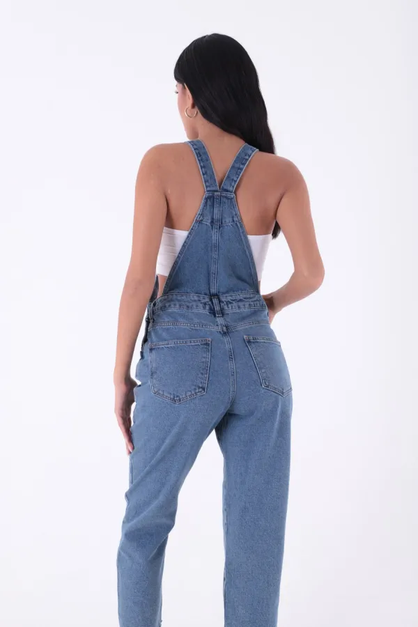 Mom Kalıp Kot Salopet 325-06-(S-XL-6) Mom Kalıp Kot Salopet 325-06-(S-XL-6)