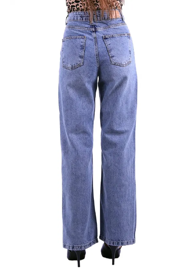 Bol Paça Relax Kot Pantolon  718-06-(26-28)