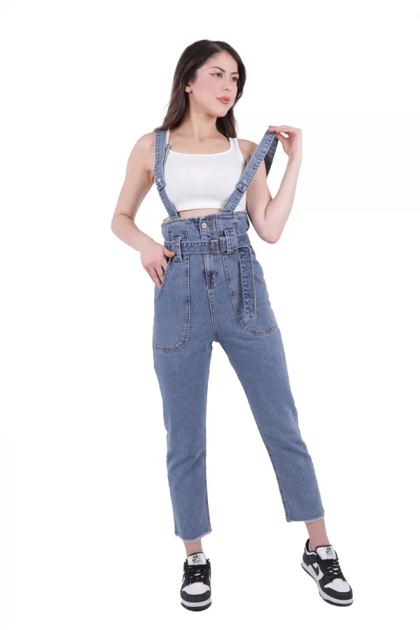 Beli Kemerli Salopet Tulum Kot Pantolon  327-06-(S-L-5)