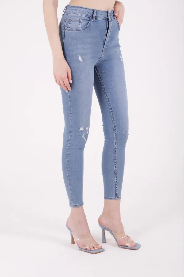 Az Yırtıklı Skinny Kot Pantolon 826-15-(30-36) Az Yırtıklı Skinny Kot Pantolon 826-15-(30-36)